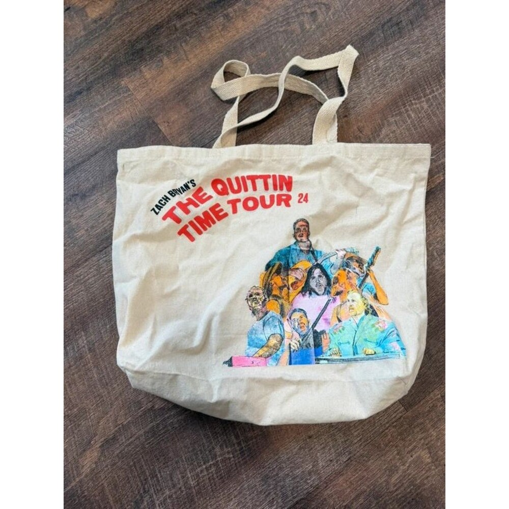 Zach Bryan authentic tour merch tote bag